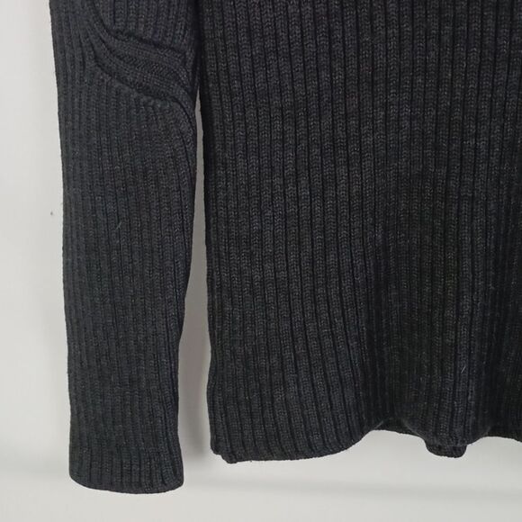 Prada Gray Wool Ribbed Turtleneck Sweater. - Picture 3 of 9